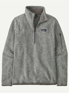 Patagonia Better Sweater 1/4 Zip Fleece Pullover Gray Women's M